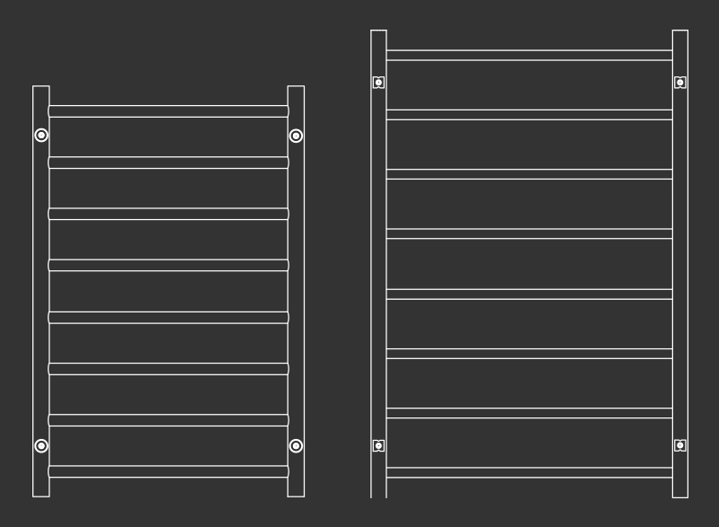 8 bar heated towel rail schematics