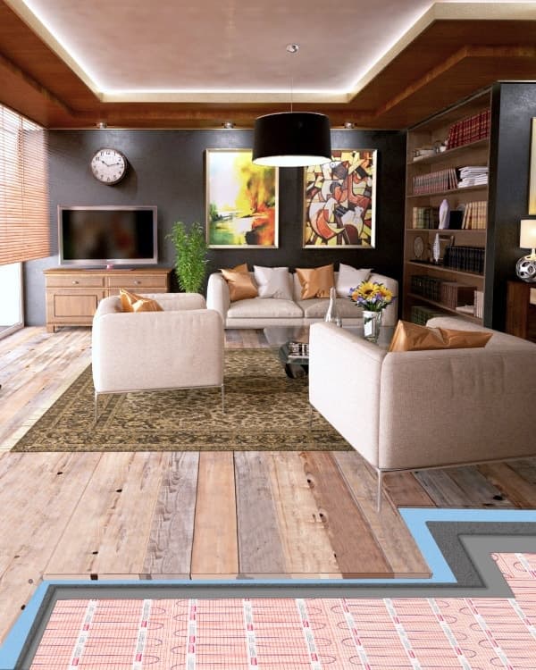 piso radiante sob laminados
